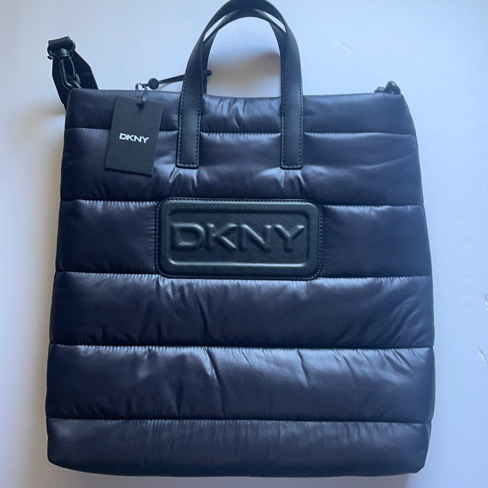 Black tote/laptop bag by DKNY, new with tag